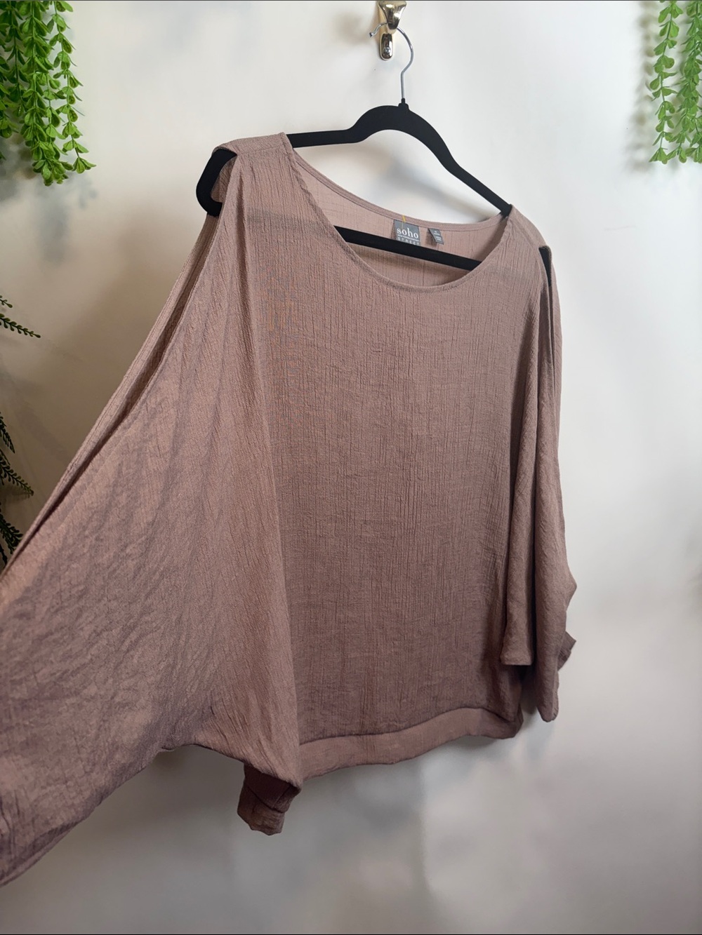 Soho Dusty Mauve Scoop Neck Tunic